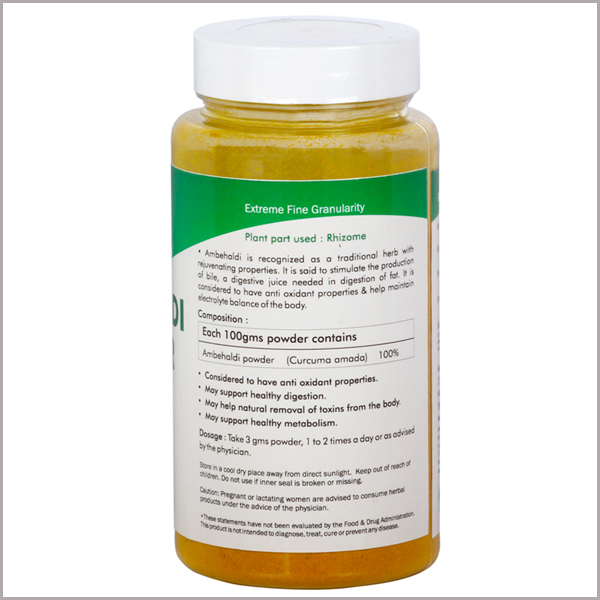 Ambehaldi Powder Curcuma amada