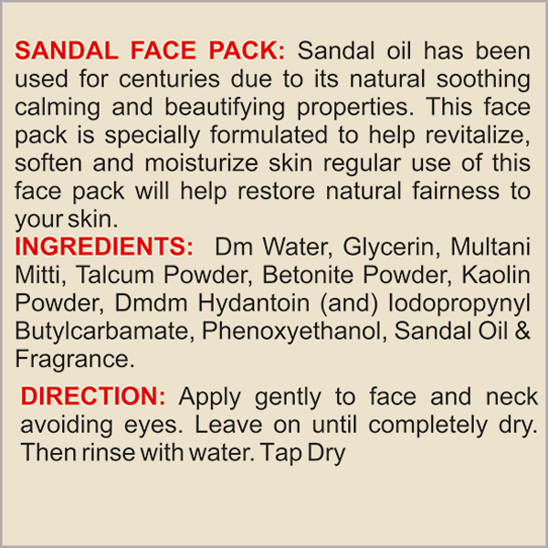 Sandal Face Pack